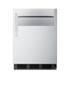 Accucold Outdoor commercial built-in all-refrigerator in stainless steel with speed rail (Model SPR7BOSSTSRLHD)