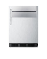 Accucold Outdoor commercial built-in all-refrigerator in stainless steel with speed rail (Model SPR7BOSSTSRLHD)