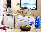 Accucold Outdoor commercial built-in all-refrigerator in stainless steel with speed rail (Model SPR7BOSSTSRLHD)