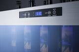 12-bottle Countertop Commercial Wine Cooler in Stainless Steel with Compressor