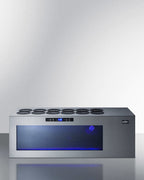 12-bottle Countertop Commercial Wine Cooler in Stainless Steel with Compressor