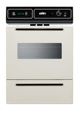 Accucold Bisque gas wall oven with electronic ignition, digital clock/timer, and oven window for cutouts 22 3/8" wide by 34 1/8"