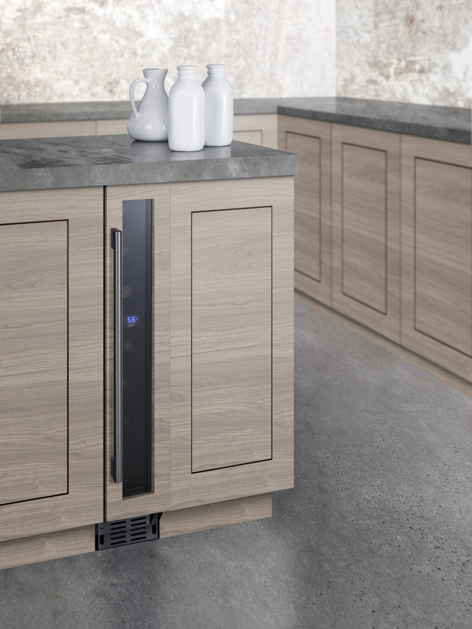 Accucold 6" Wide Built-in Undercounter Wine Cellar with Panel-ready Door Trim (Model SWC007H34PNR)