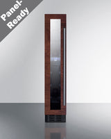 6" wide ADA compliant built-in undercounter wine cellar with panel-ready door trim (Model SWC007PNRLHD)