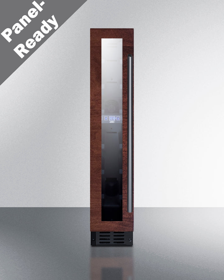 6" wide ADA compliant built-in undercounter wine cellar with panel-ready door trim (Model SWC007PNRLHD)