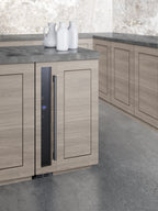 6" wide ADA compliant built-in undercounter wine cellar with panel-ready door trim (Model SWC007PNRLHD)