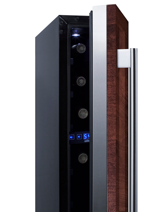 Accucold 6" wide ADA compliant built-in undercounter wine cellar with panel-ready door trim (Model SWC007PNR)