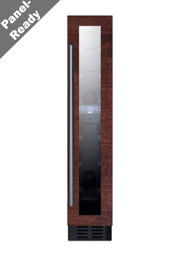 Accucold 6" wide ADA compliant built-in undercounter wine cellar with panel-ready door trim (Model SWC007PNR)