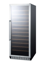 Accucold 102 Bottle Single-zone Wine Cellar with Glass Door, Digital Thermostat, and Black Cabinet (Model SWC1102LHD)