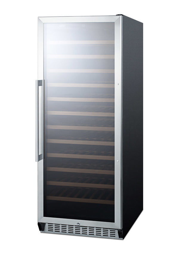 Accucold 102 Bottle Single-zone Wine Cellar with Glass Door, Digital Thermostat, and Black Cabinet (Model SWC1102LHD)