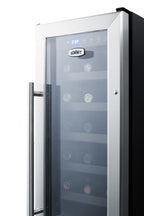 12" wide built-in undercounter wine cellar with digital thermostat and LED lighting (Model SWC1224B)