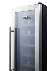 12" wide built-in undercounter wine cellar with digital thermostat and LED lighting (Model SWC1224B)