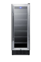 12" wide built-in undercounter wine cellar with digital thermostat and LED lighting (Model SWC1224B)