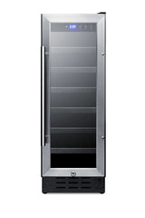 12" wide built-in undercounter wine cellar with digital thermostat and LED lighting (Model SWC1224B)