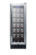 12" wide built-in undercounter wine cellar with digital thermostat and LED lighting (Model SWC1224B)