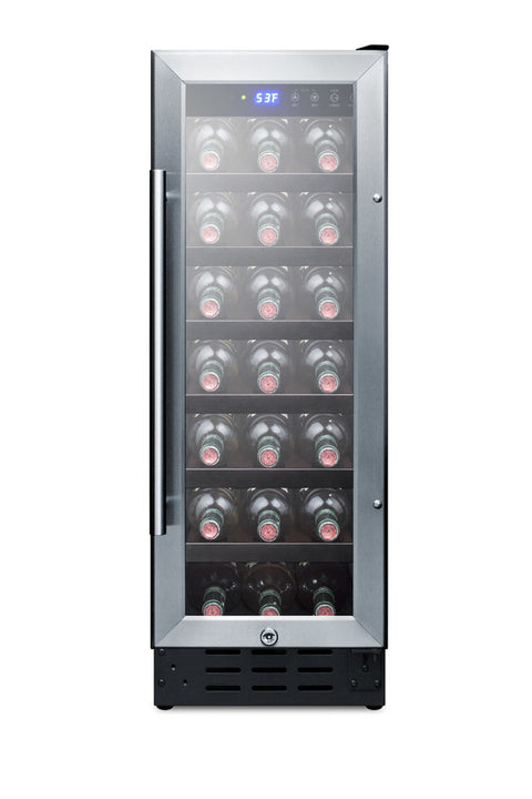 12" wide built-in undercounter wine cellar with digital thermostat and LED lighting (Model SWC1224B)