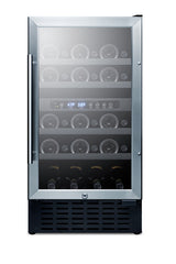 Accucold 18" wide ADA compliant dual zone wine cellar for built-in or freestanding use, with digital controls, lock, and LED ligh, ADA (Model SWC182ZCSSADALHD)