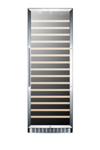 171 Bottle Single-zone Wine Cellar with Glass Door, Digital Thermostat, and Stainless Steel Wrapped Cabinet (Model SWC19