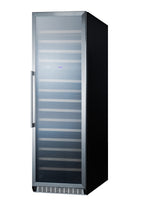 2-zone 160 Bottle Wine Cellar with Glass Door, Digital Thermostat, and Black Cabinet (Model SWC1966)