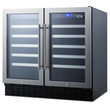 Accucold 36" Wide 68 Bottle Built-In Undercounter Dual Zone Wine Cellar with – SWC3668