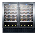 Accucold 36" Wide 68 Bottle Built-In Undercounter Dual Zone Wine Cellar with – SWC3668
