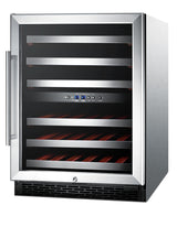 Accucold ADA compliant dual zone built-in wine cellar with digital thermostat, stainless steel trimmed shelves, and stainless ste, ADA (Model SWC530BLBISTCSSADALHD)