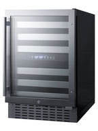 Dual Zone Built-in Wine Cellar with Seamless Ss Trimmed Glass Door - Angle