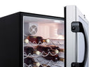 Accucold ADA compliant, commercially approved wine cellar, ADA (Model SWC6GBLADA)