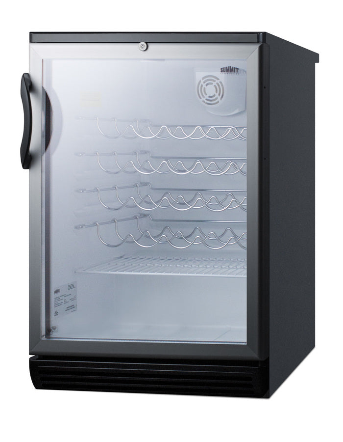 ADA compliant, commercially approved wine cellar, ADA (Model SWC6GBLADALHD)