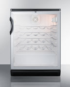 ADA compliant, commercially approved wine cellar, ADA (Model SWC6GBLADALHD)