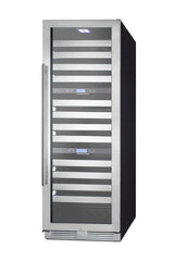 Accucold Commercially approved triple zone wine cellar for built-in or freestanding use with seamless stainless steel door and fu (Model SWCP1988TLHD)