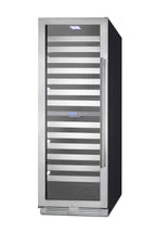 Accucold Commercially approved dual zone wine cellar for built-in or freestanding use with seamless stainless steel door and full (Model SWCP2163LHD)