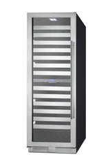Accucold Commercially approved dual zone wine cellar for built-in or freestanding use with seamless stainless steel door and full (Model SWCP2163LHD)