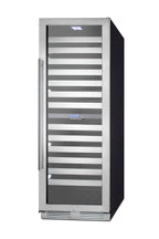 Accucold Commercially approved dual zone wine cellar for built-in or freestanding use with seamless stainless steel door and full (Model SWCP2163)