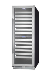 Accucold Commercially approved dual zone wine cellar for built-in or freestanding use with seamless stainless steel door and full (Model SWCP2163)