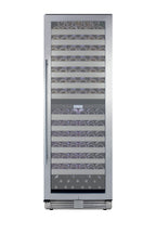 Accucold Commercially approved dual zone wine cellar for built-in or freestanding use with seamless stainless steel door and full (Model SWCP2163)