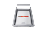 Slide-out drawer in stainless steel for installation on top of lower under counter refrigerators (Model TD15SD) - Top Stocked