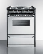 24" Wide Slide-in Style Electric Coil Range in Stainless Steel