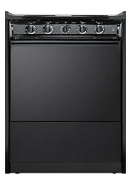 Accucold 24" Wide Slide-in Style Electric Coil Range in Black