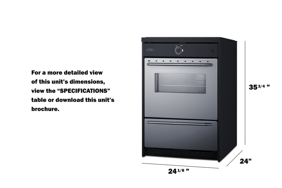 24" Wide Induction Range in Stainless Steel