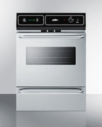 Stainless steel 220V electric wall oven with digital clock/timer and oven window; for cutouts 22 3/8" wide by 34 1/8" hi
