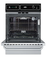Stainless steel 220V electric wall oven with digital clock/timer and oven window; for cutouts 22 3/8" wide by 34 1/8" hi