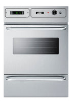 Accucold Stainless steel 115V electric wall oven with digital clock/timer and oven window; for cutouts 22 3/8" wide by 34 1/8" hi