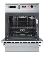 Accucold Stainless steel 115V electric wall oven with digital clock/timer and oven window; for cutouts 22 3/8" wide by 34 1/8" hi