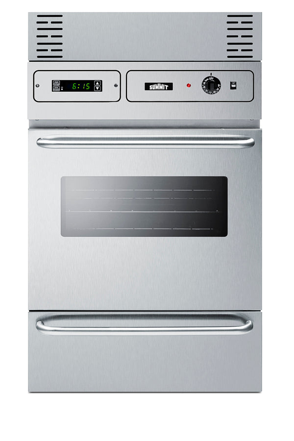 Stainless steel 115V electric wall oven with digital clock/timer and oven window; for cutouts 22 3/8" wide by 34 1/8" hi Secondary image
