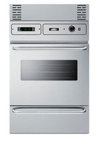 Accucold Stainless steel 115V electric wall oven with digital clock/timer and oven window; for cutouts 22 3/8" wide by 34 1/8" hi