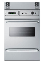 Accucold Stainless steel 115V electric wall oven with digital clock/timer and oven window; for cutouts 22 3/8" wide by 34 1/8" hi
