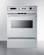 Stainless steel 220V electric wall oven with digital clock/timer and oven window; for cutouts 22 3/8" wide by 34 1/8" hi