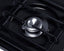 24" wide open burner gas cooktop in brushed chrome with battery start ignition