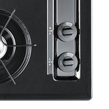 Accucold 30" Wide Open Burner Gas Cooktop in Black with Spark Ignition